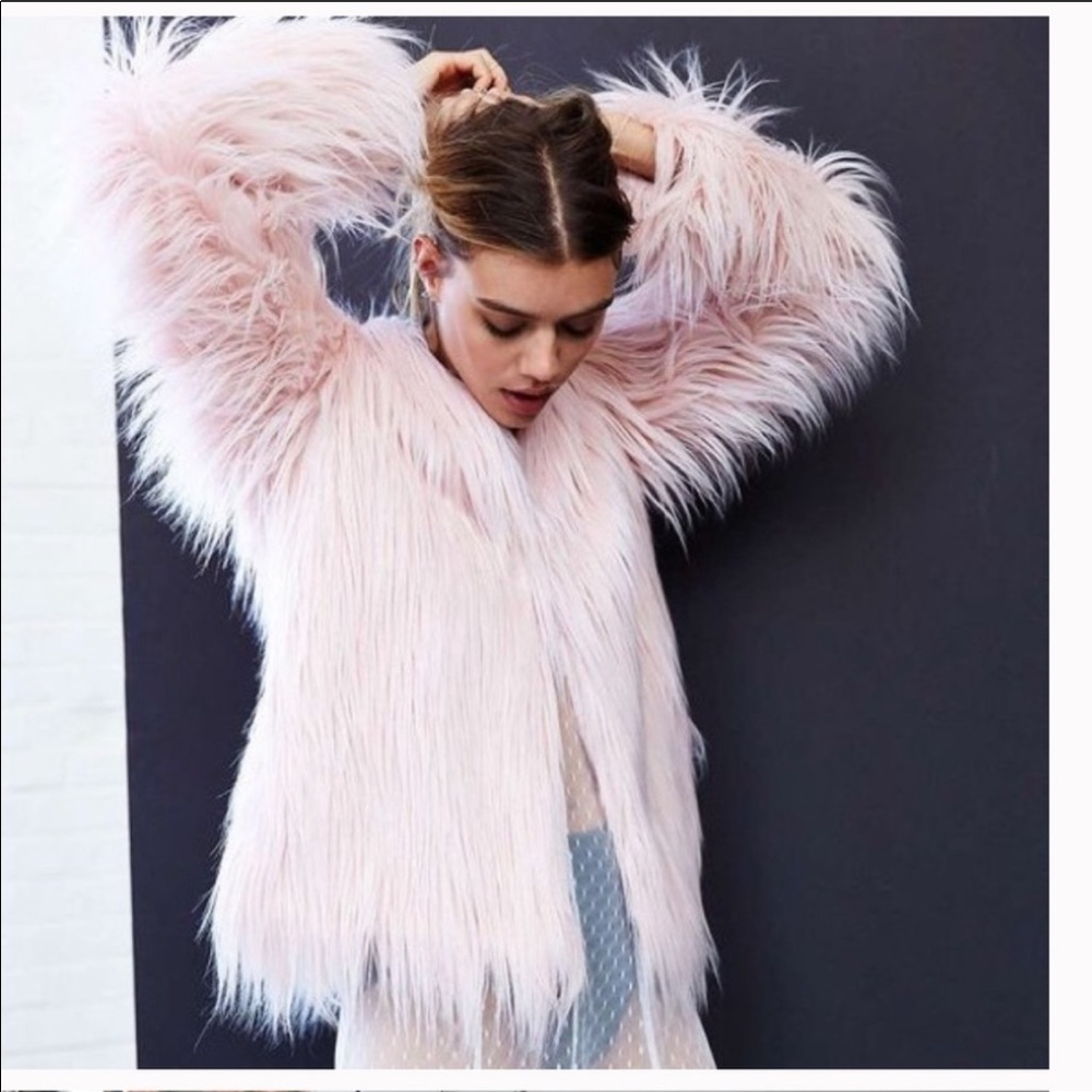 Ladakh x Urban Outfitters Faux Fur Coat Jacket